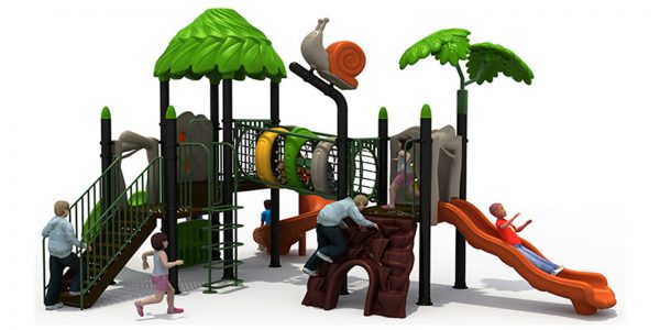 Jungle speeltuin met kruiptunnel